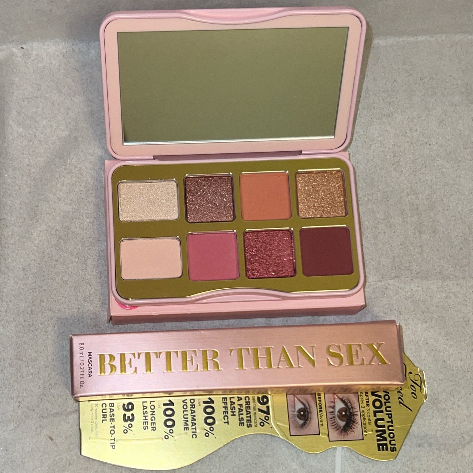 Too Faced Eyeshadow and Mascara Bundle