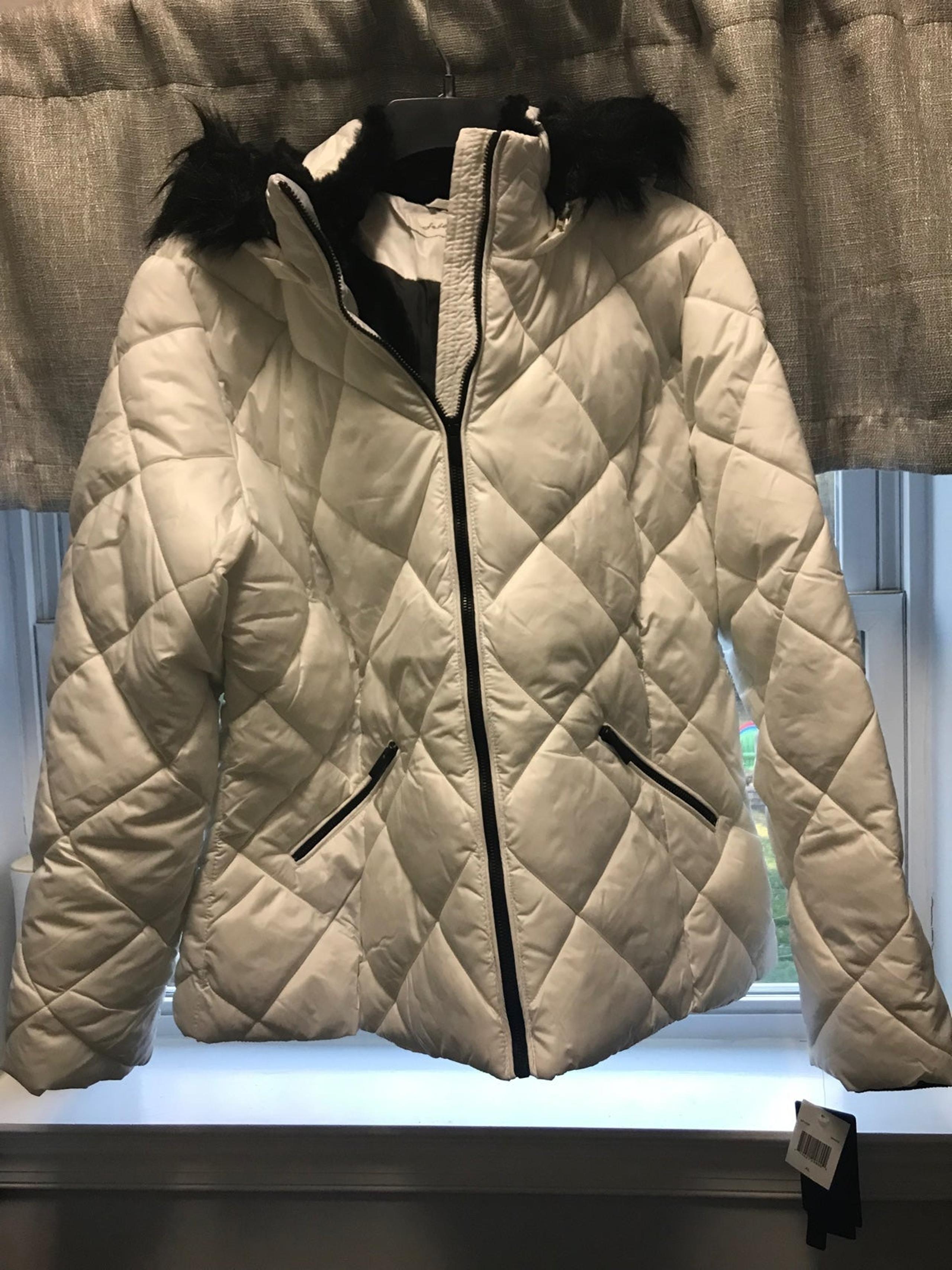 White puffer jacket