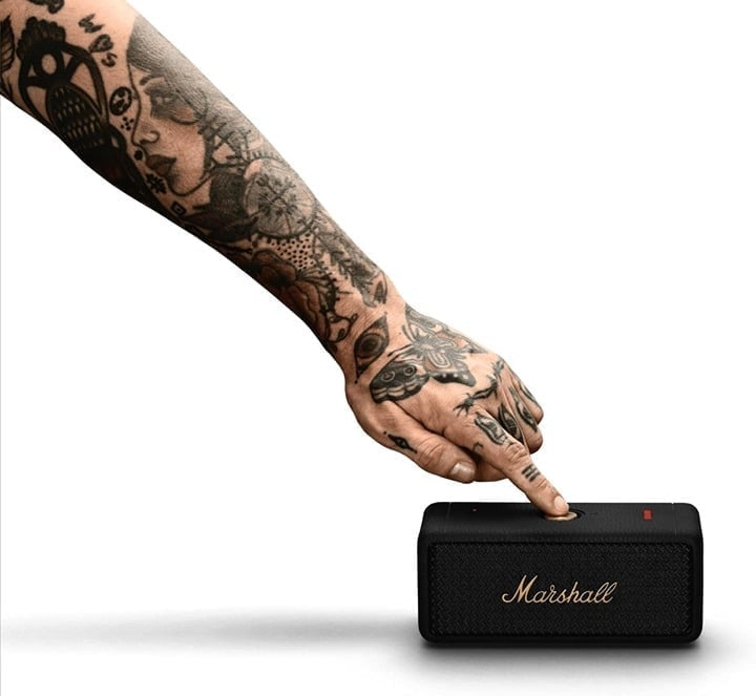 Marshall Emberton III - Portable Bluetooth Speaker -Black and Brass -New Version