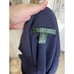 Lauren Ralph Lauren Combed Cotton Knit Blazer Navy Crest Button Gold Tone Sz XS