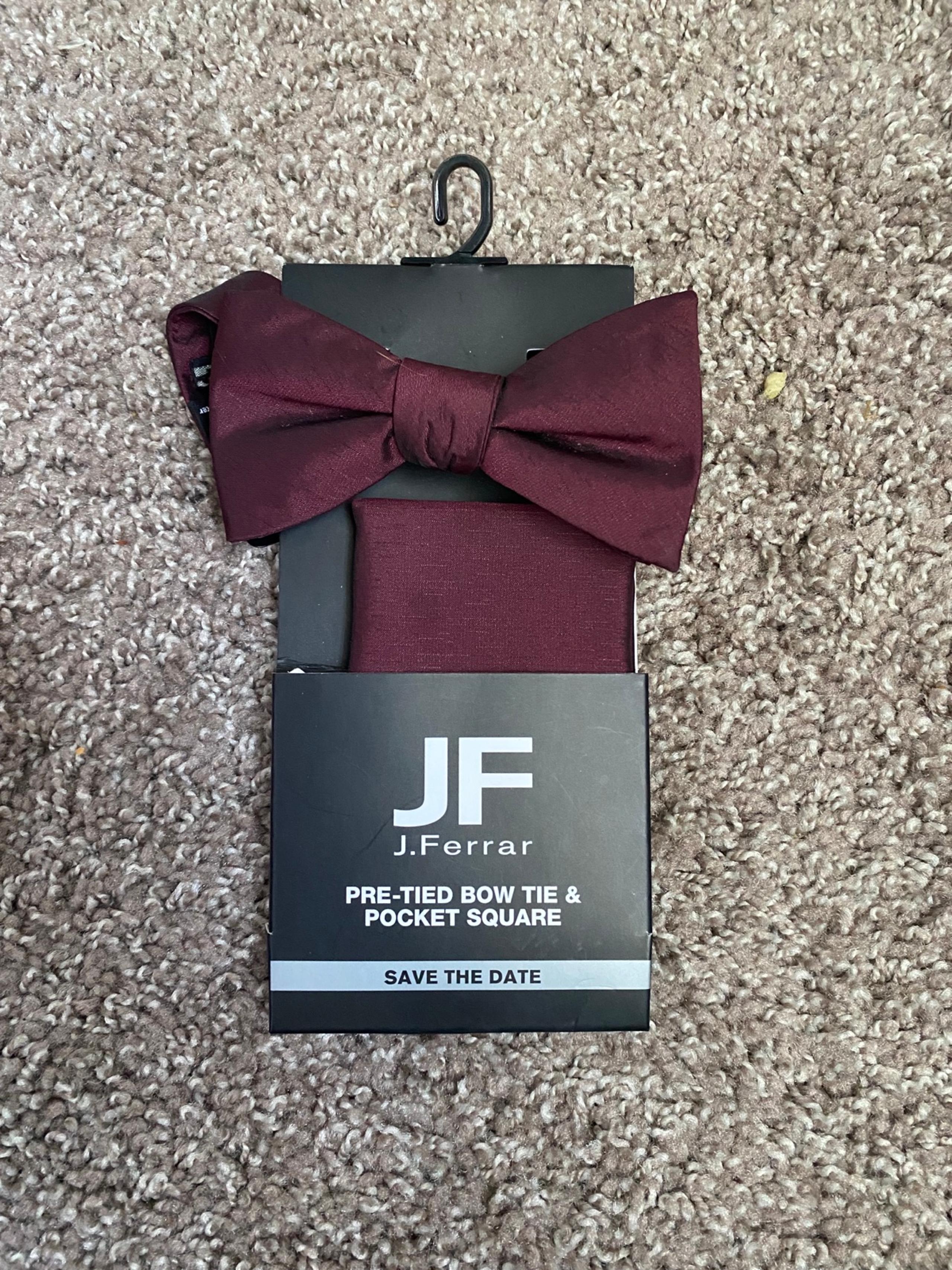 J Ferrar Bow Tie and Pocket Square