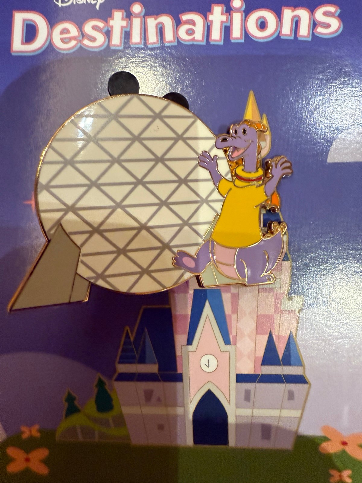 Disney Destination D23 2025 Destinations Mystery Box, Figment w/Epcot Ball ONLY