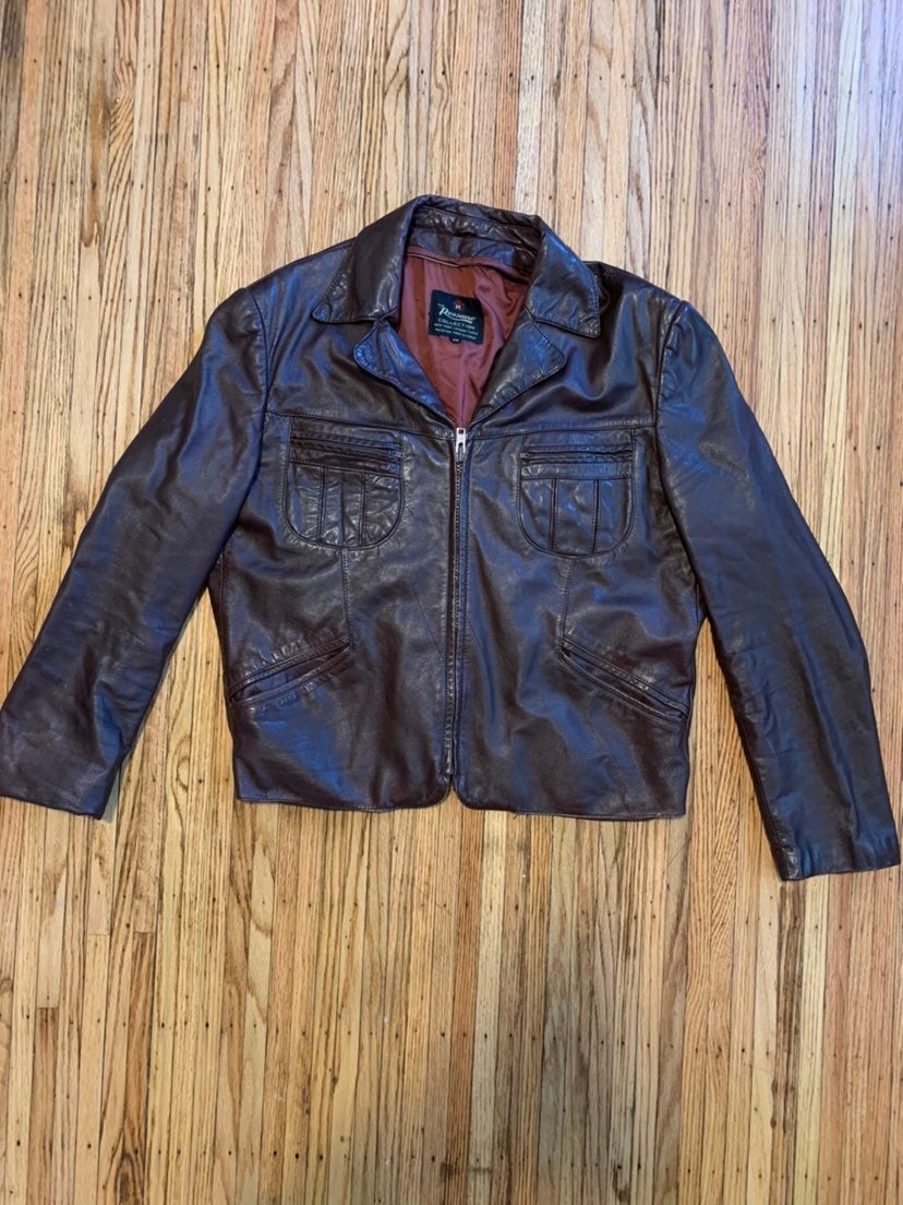 Leather Bomber Jacket