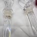 Towle Crystal Wine Stoppers and 2 signed Oleg Cassini one red unsigned lot of 5