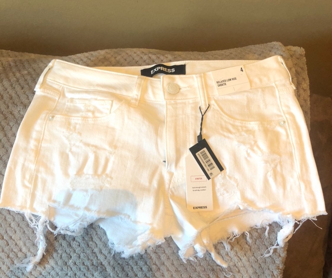 Denim shorts size 4