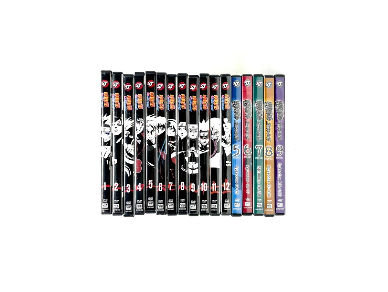 Naruto Shippuden Ep 1-115 dvd lot