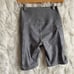 GapFit 9 High Rise Sculpt Revolution Biker Shorts Heather Grey Size XS