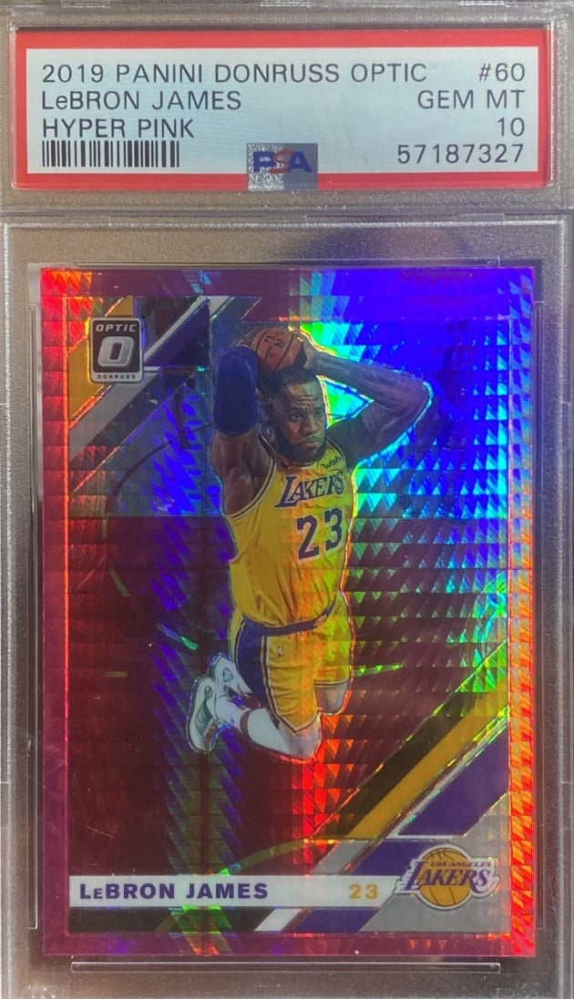 PSA Gem Mint 10 Lebron James Hyper Pink Optic