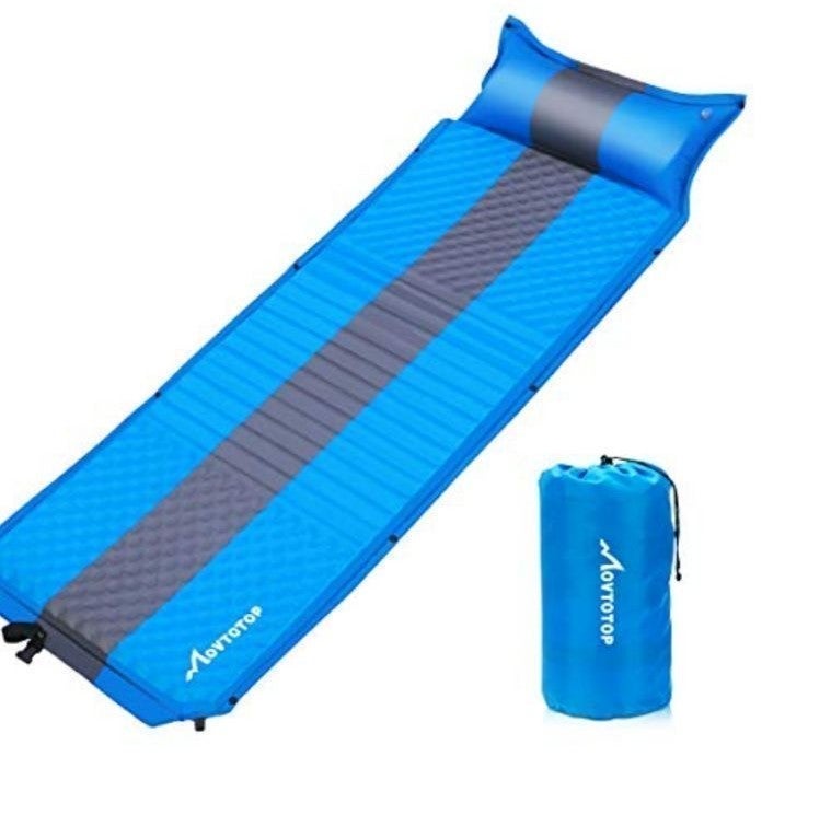 Movtotop Inflatable Sleeping Camping Pad Pillow Combo