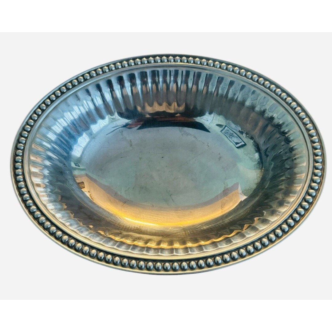 Wilton Armetale RWP 12 x 9.5 Oval Dinner Serving Bowl