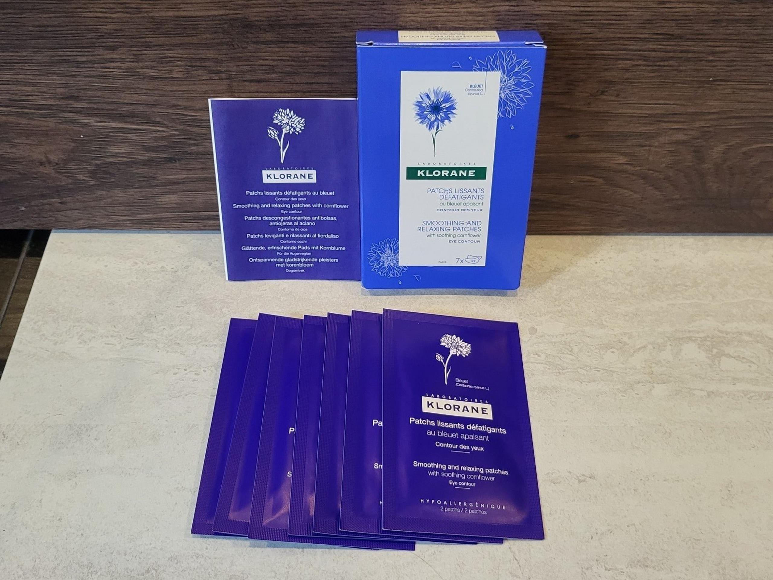 7 pairs Klorane Smoothing & Relaxing Eye Patches