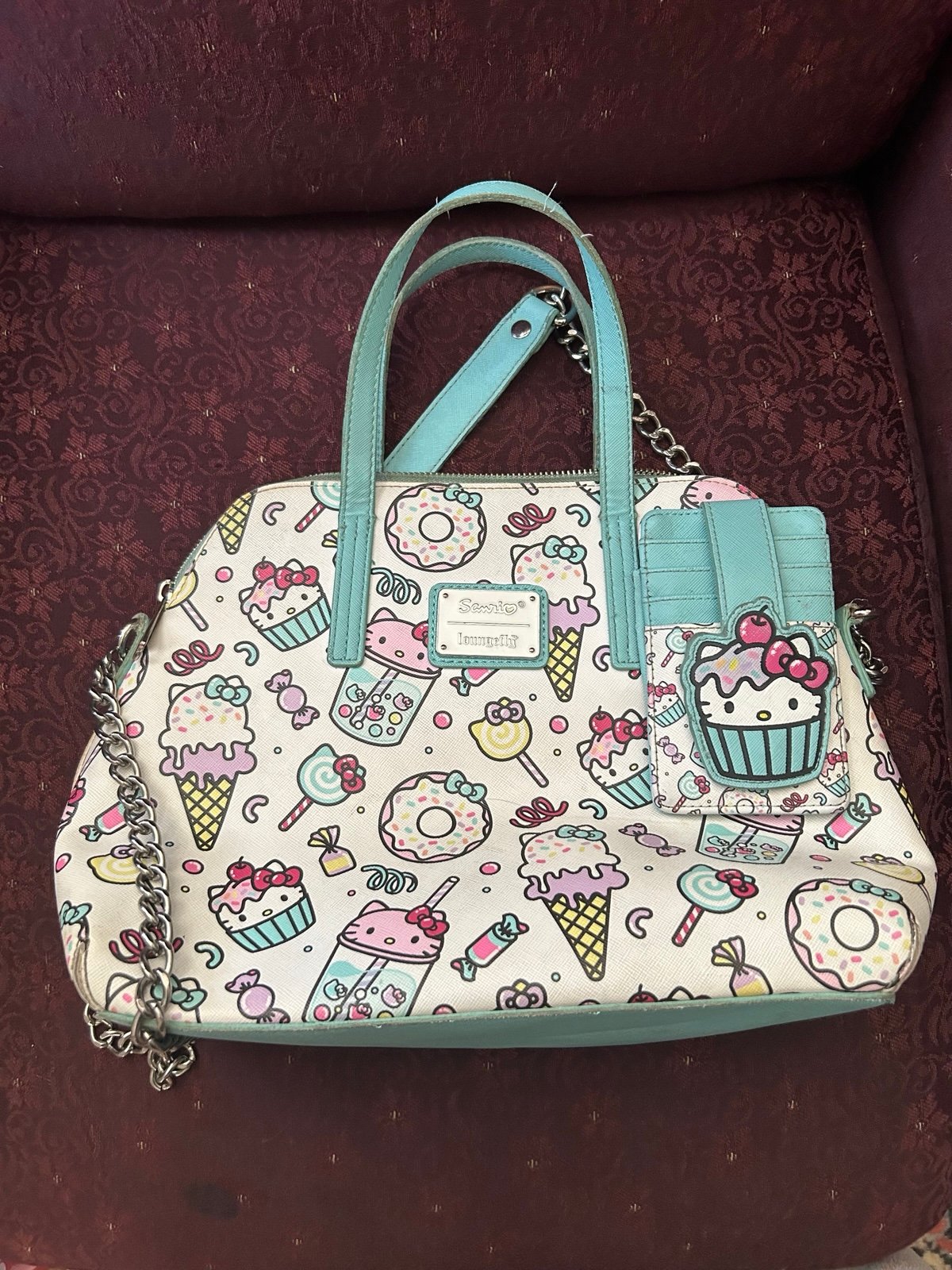 Loungefly Hello Kitty Sweet Treat Crossbody Bag + Mini Wallet
