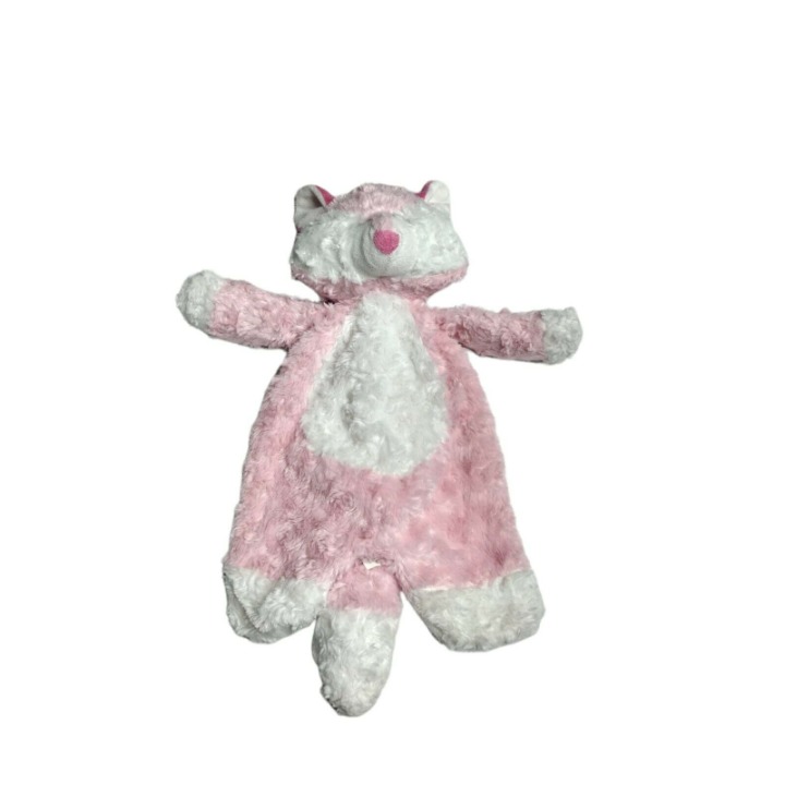 Baby Ganz Pink Finley Fox Flat A Pat Plush Baby Toy Security Blanket Lovey