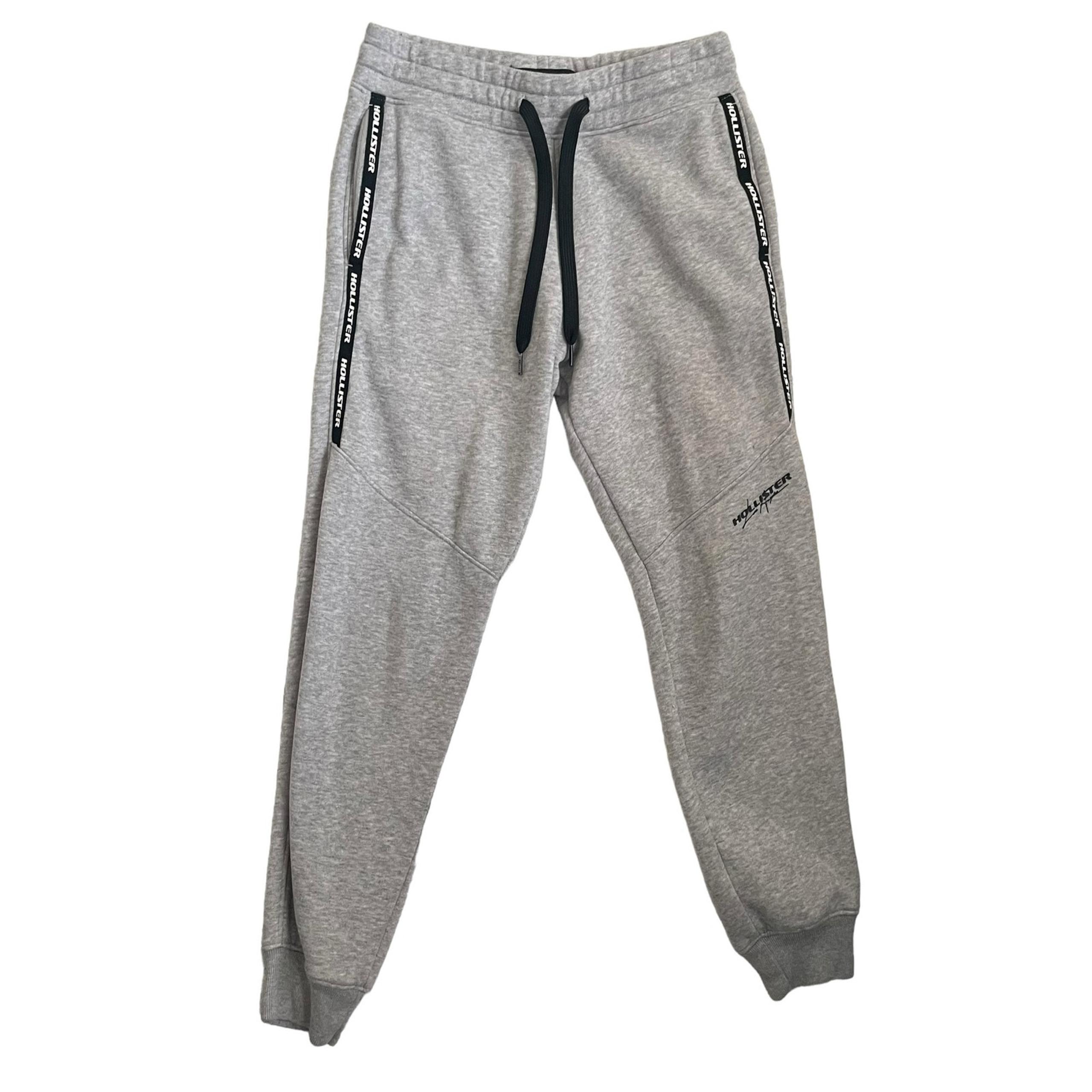 Hollister Women Joggers XS Gray Drawstring Waist Sweatpants Leisurewear Athletic