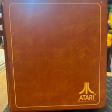 Vintage Atari Game Cartridge Storage Album Portfolio Carrying Travel Case