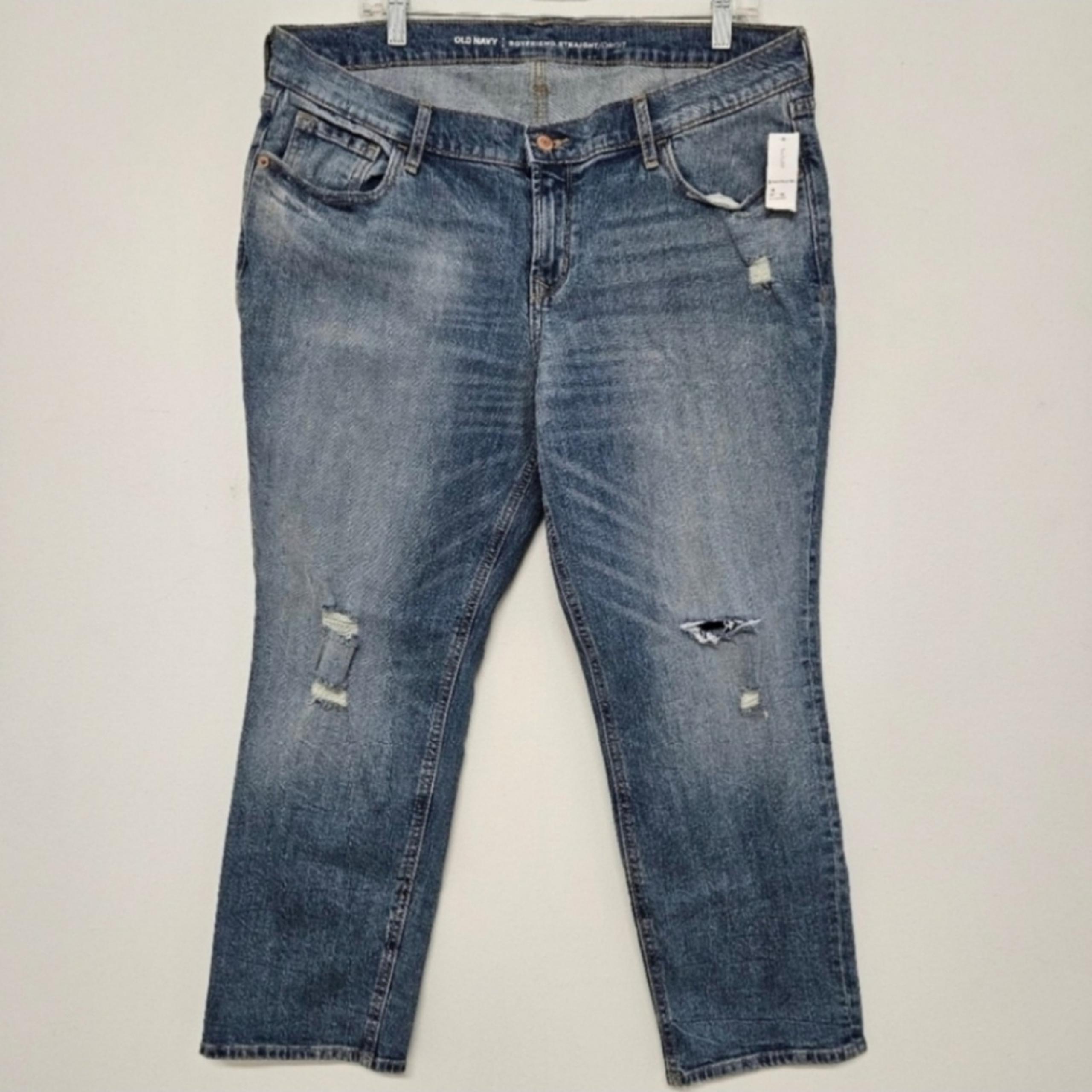 NWT OLD NAVY BOYFRIEND STRAIGHT JEANS WOMEN'S SIZE 14