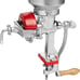 Victoria Manual Low Hopper Grain Grinder, silver, red