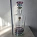 BLOCK CRYSTAL CARNIVAL RIBBED PURPLE BLUE GREEN 12 DECANTER with STOPPER Poland