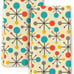 16 x24 Modern Atomic Retro Colors Kitchen Dish Towel Set of 2