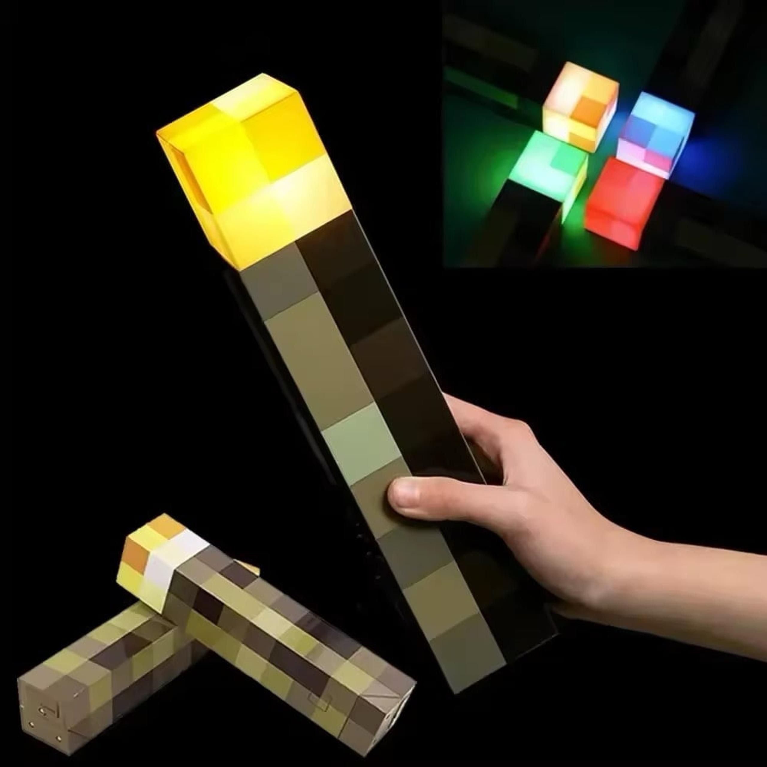 Minecraft Torch Lamp - New in Box, USB C, 4 colors!