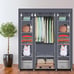 Portable Closet Wardrobe Clothes Rack Storage Organizer Shelf Water-Proof Fabric