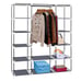 Portable Closet Wardrobe Clothes Rack Storage Organizer Shelf Water-Proof Fabric