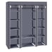 Portable Closet Wardrobe Clothes Rack Storage Organizer Shelf Water-Proof Fabric