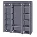 Portable Closet Wardrobe Clothes Rack Storage Organizer Shelf Water-Proof Fabric