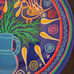 Hecho En Mexico Hand Painted Pottery Wall Hanging Plate 10 1/2” Birds Pitcher