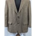 NWOT! LANDS' END! LAMBSWOOL! NUTMEG BROWN, CREAM HERRINGBONE JACKET! SZ 46R