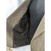 NWOT! LANDS' END! LAMBSWOOL! NUTMEG BROWN, CREAM HERRINGBONE JACKET! SZ 46R