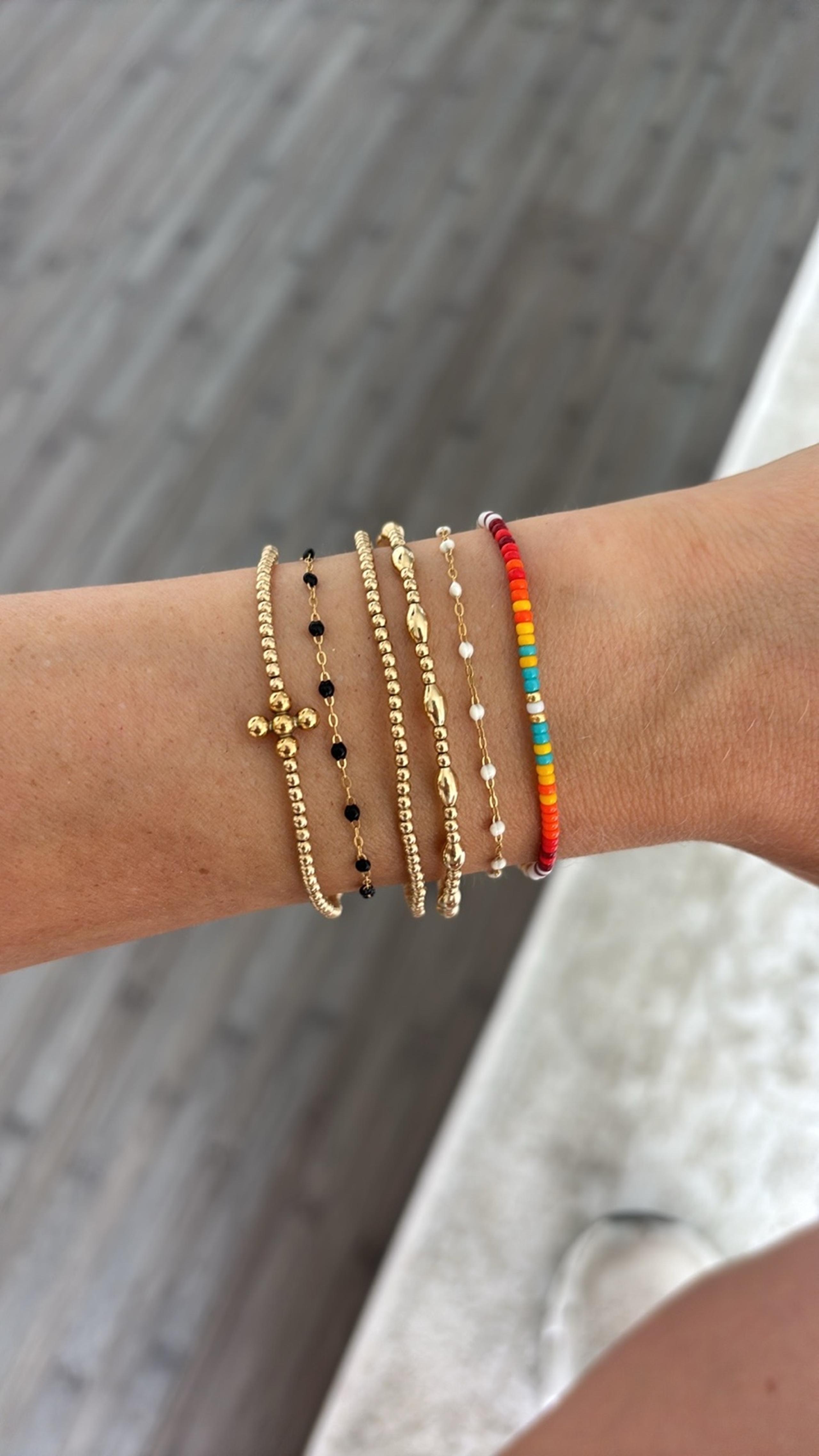 Free people Adjustable colorful beaded bracelet boho