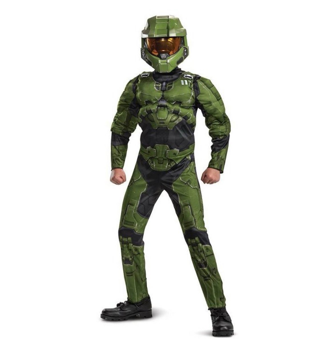 Disguise Boys' HALO Infinite Master Chief Jumpsuit Halloween Costume