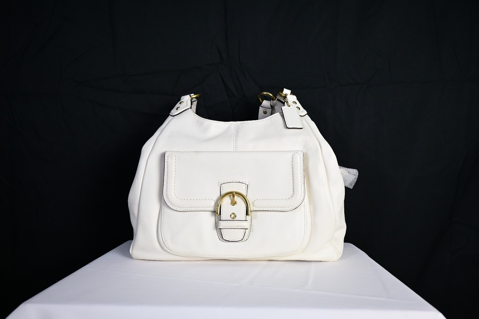 Coach hobo white purse