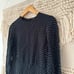 Theory Black Crepe Polka Dot Crew Dress