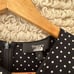 Theory Black Crepe Polka Dot Crew Dress