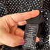 Theory Black Crepe Polka Dot Crew Dress