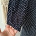 Theory Black Crepe Polka Dot Crew Dress