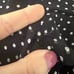 Theory Black Crepe Polka Dot Crew Dress