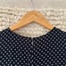 Theory Black Crepe Polka Dot Crew Dress
