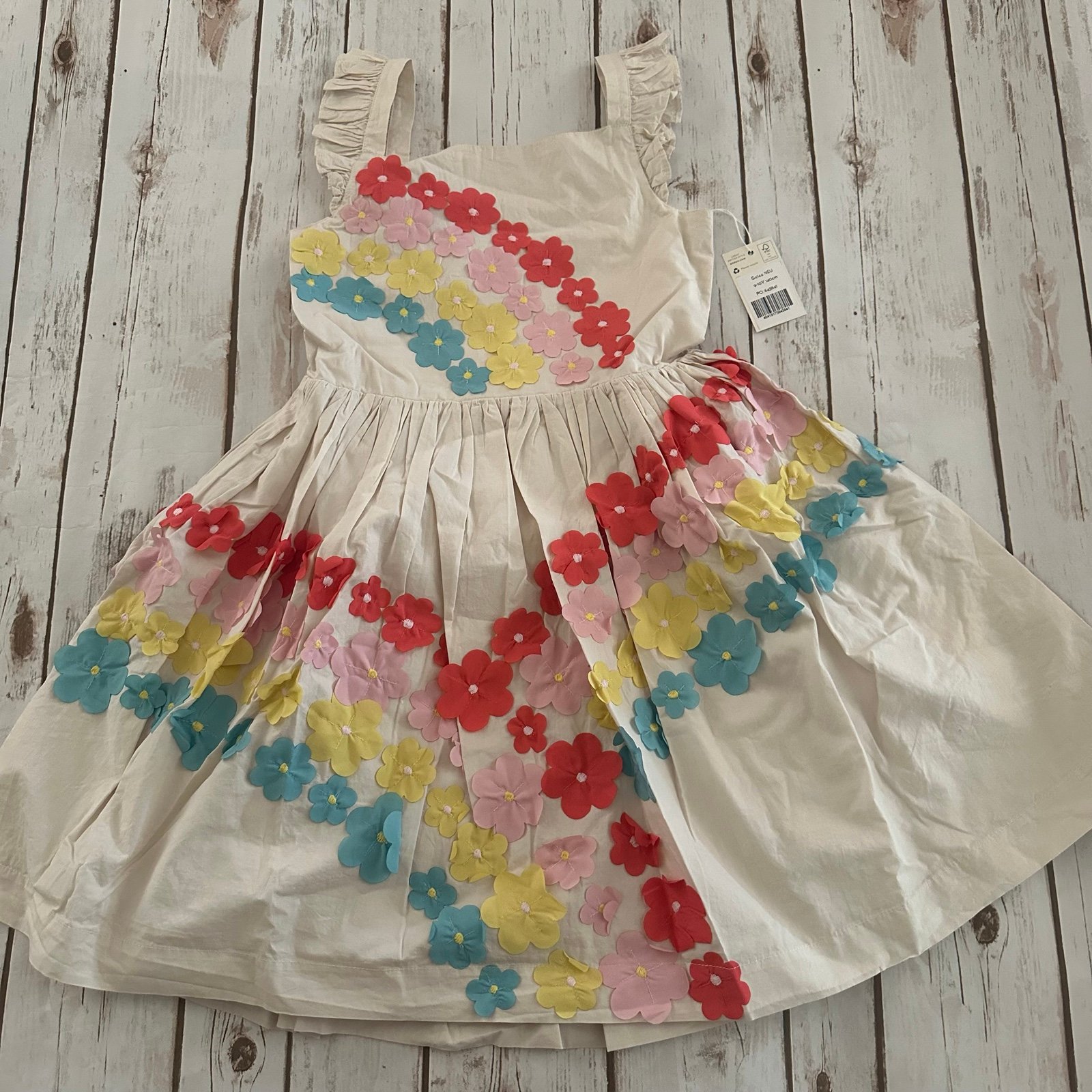 Mini boden floral rainbow dress nwt