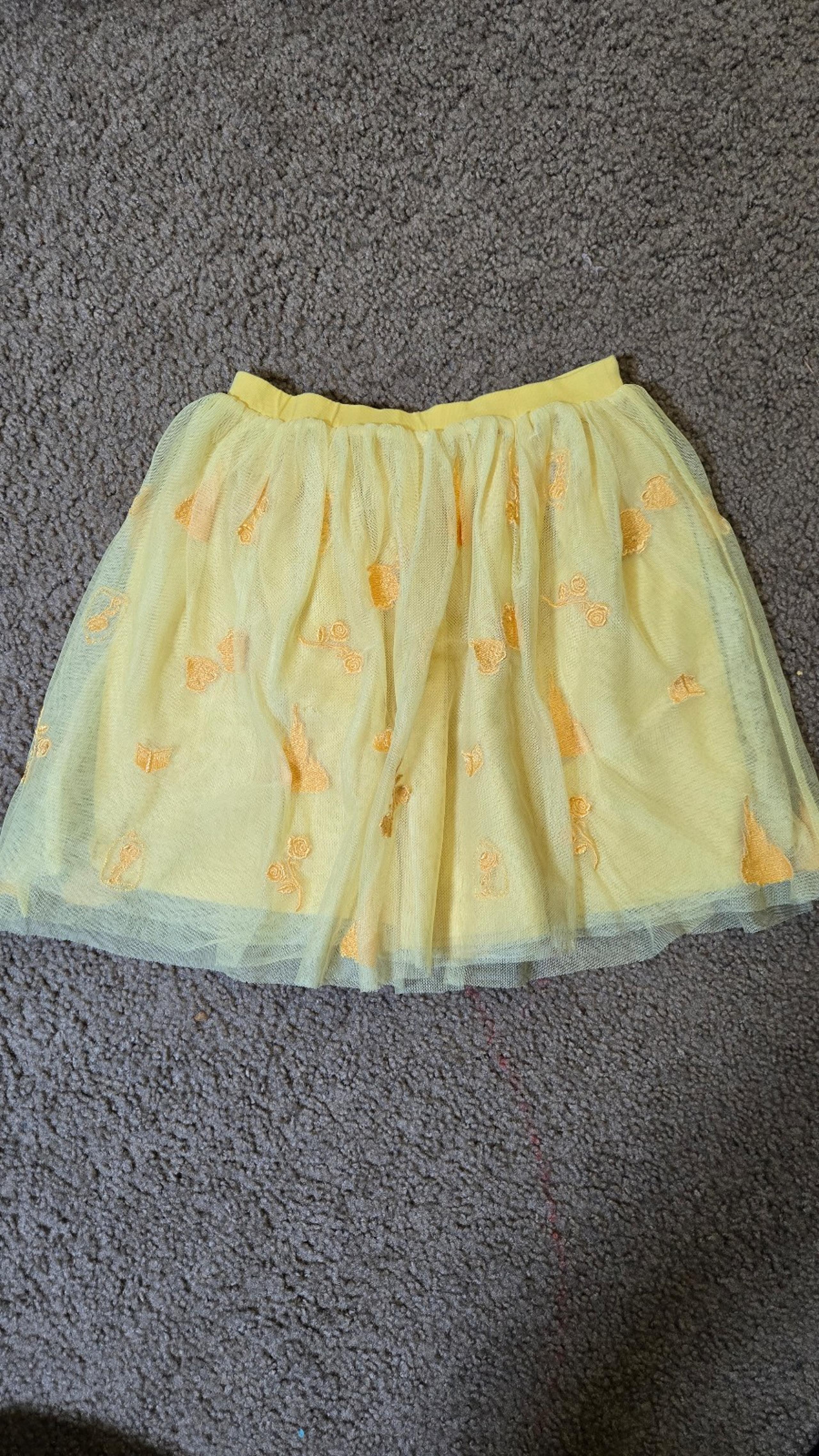 Hanna Andersson X Disney Princess Belle Yellow Tutu Skirt Size 8