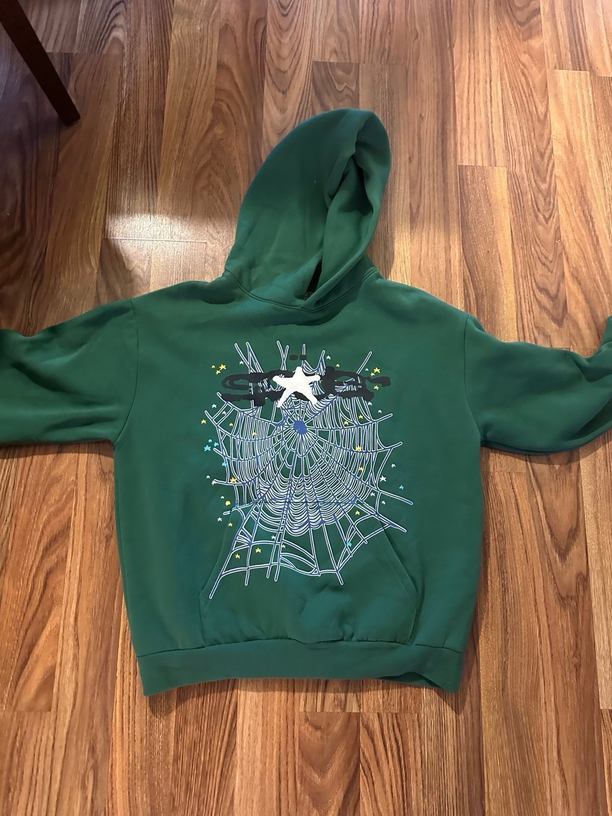 Sp5der Dark Green Hoodie XL