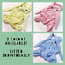 Kawaii Yellow Bunny Gingham Plaid Dog Outfit - Dog Halloween Costume / Easter P