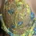 Dainty Yellow Floral Lace Underwire Bra & Tanga Panty Panties Set Large NWOT