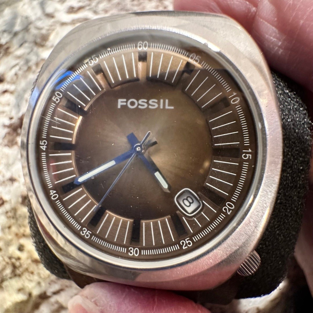 Fossil Watch Wide Leather Band