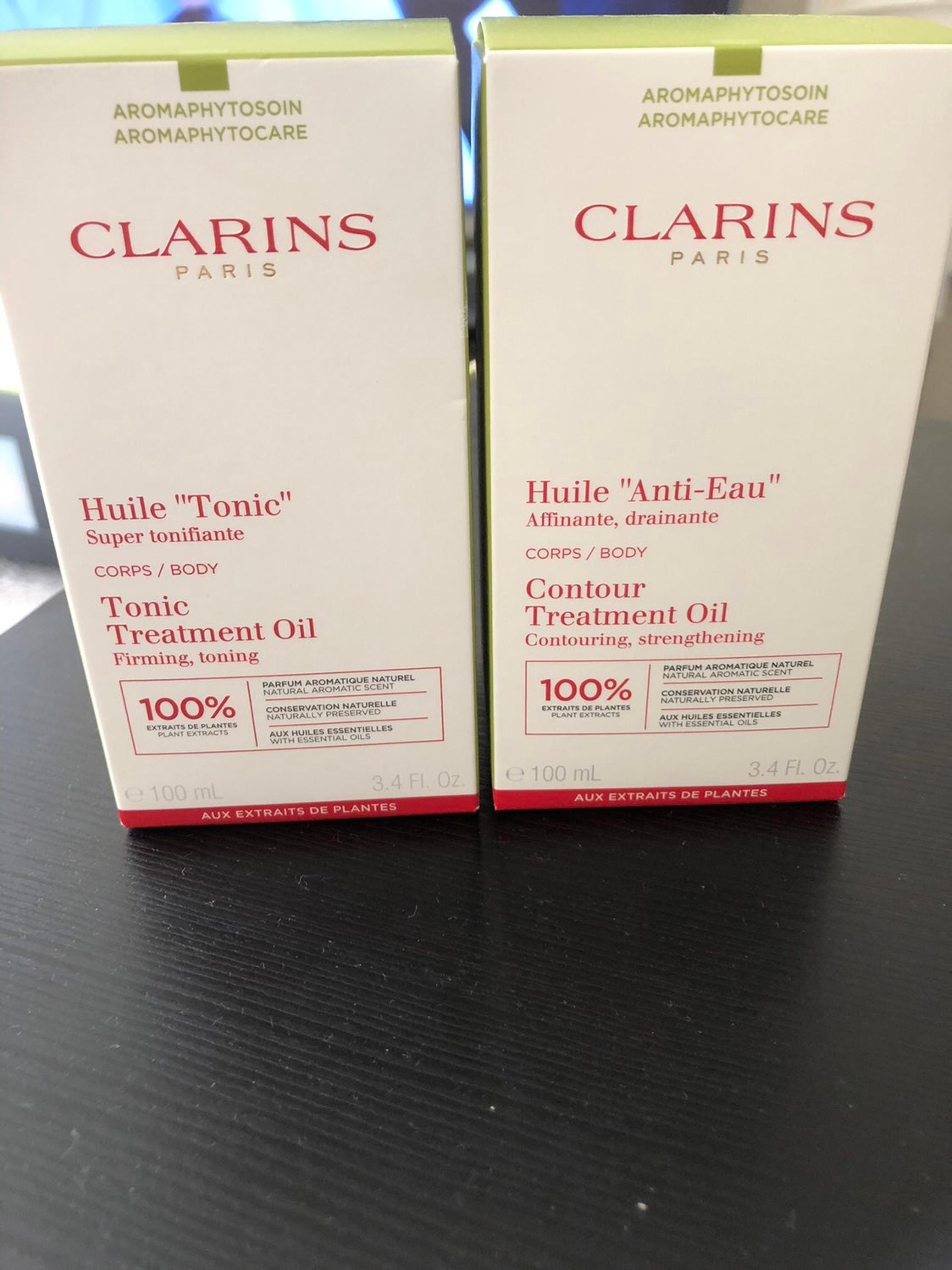 clarins oil body skin care