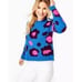 NWT LILLY PULITZER Ferrara Sweater Cozy Fluffy Blue Pink SIZE L MSRP 138