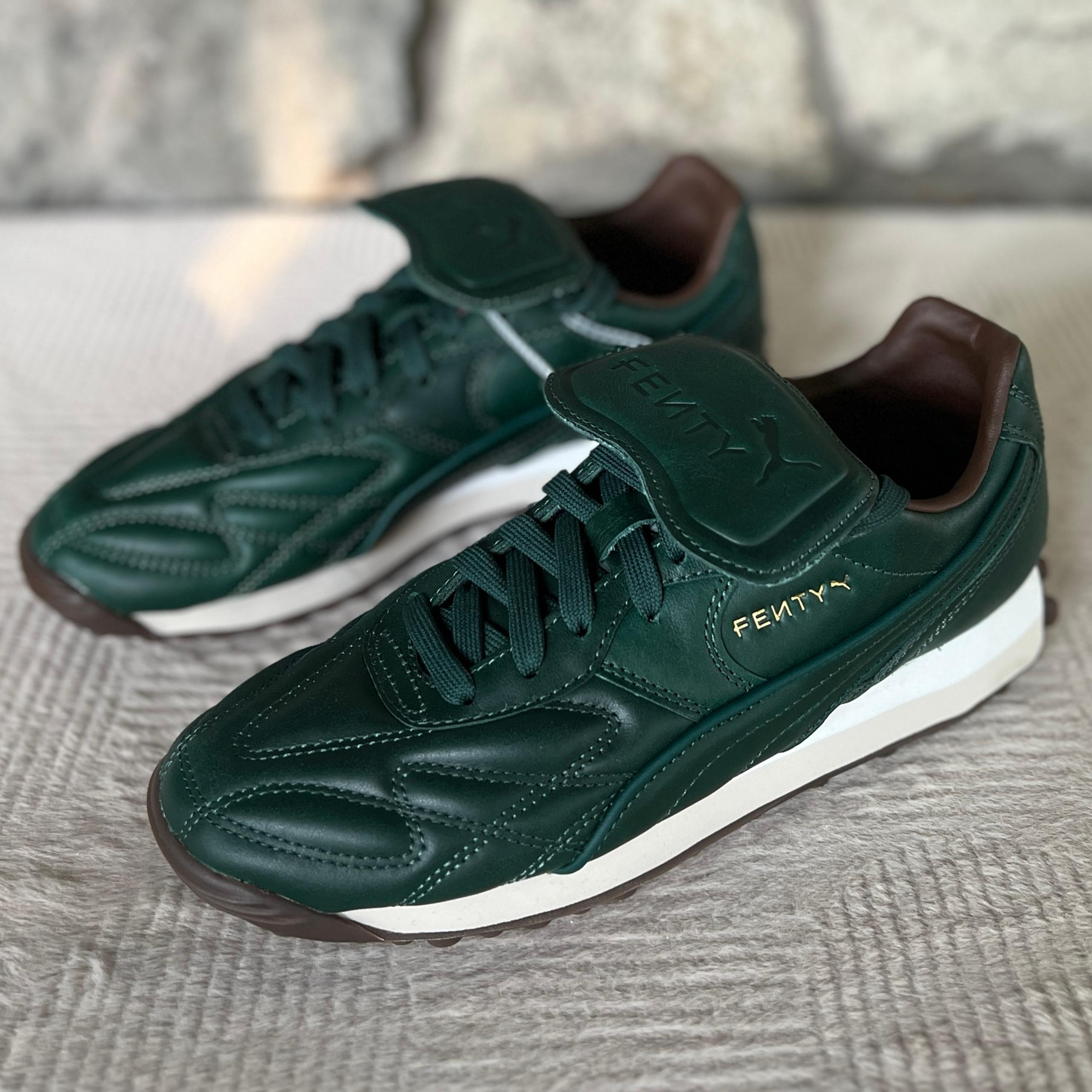 NEW Womens Size 8.5 Fenty Puma Avanti L Rihanna Dark Myrtle Leather Sneaker