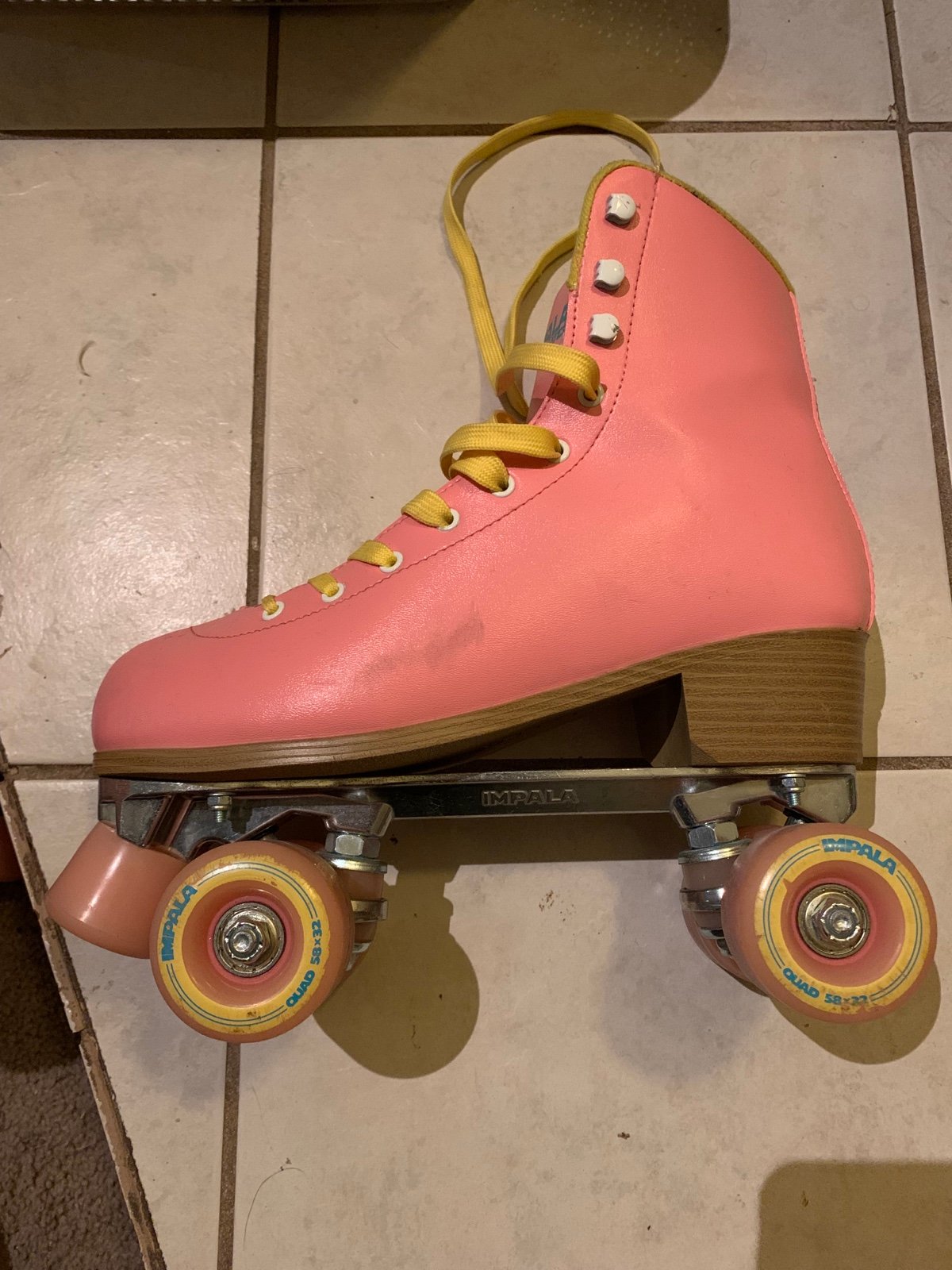 Impala Quad Skates - Pink and Yellow